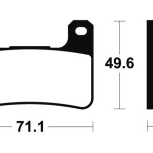 Plaquettes de frein TECNIUM Racing métal fritté – MSR306