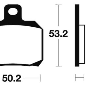 Plaquettes de frein TECNIUM Maxi Scooter métal fritté – MSS230
