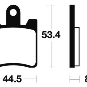 Plaquettes de frein TECNIUM Maxi Scooter métal fritté – MSS240