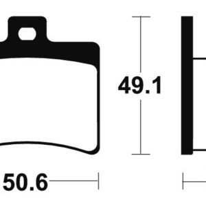 Plaquettes de frein TECNIUM Maxi Scooter métal fritté – MSS247