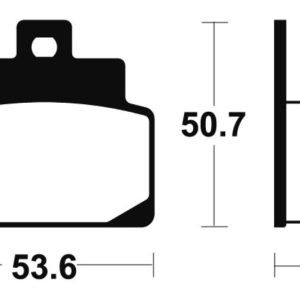 Plaquettes de frein TECNIUM Maxi Scooter métal fritté – MSS248