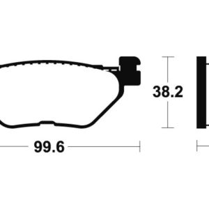 Plaquettes de frein TECNIUM Maxi Scooter métal fritté – MSS268