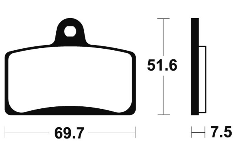 Plaquettes de frein TECNIUM Maxi Scooter métal fritté - MSS321