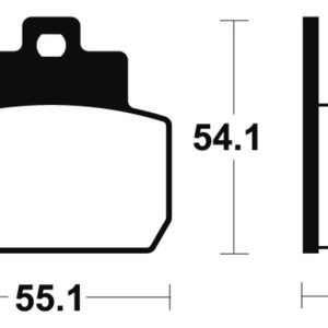 Plaquettes de frein TECNIUM Maxi Scooter métal fritté – MSS331