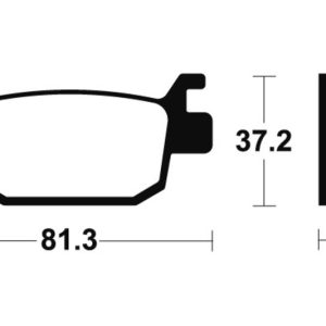 Plaquettes de frein TECNIUM Maxi Scooter métal fritté – MSS332