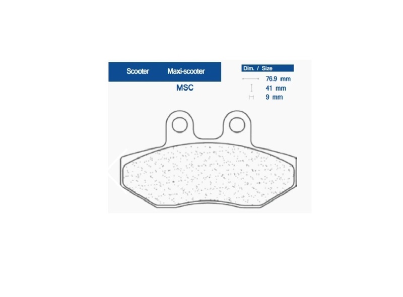 Plaquettes de frein CL BRAKES Maxi Scooter métal fritté - 3077MSC
