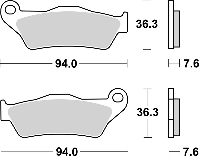 Plaquettes de frein BREMBO Scooter métal fritté - 07001XS