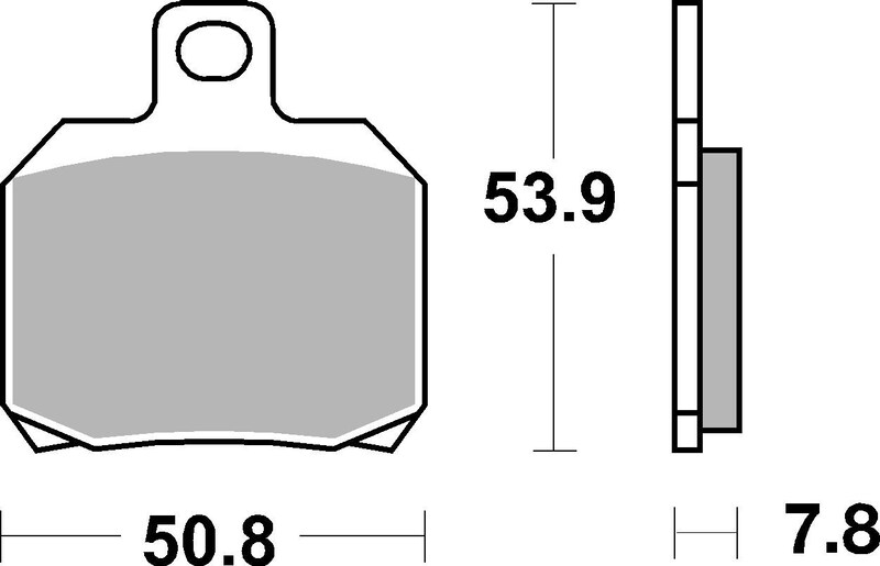 Plaquettes de frein BREMBO Scooter métal fritté - 07004XS