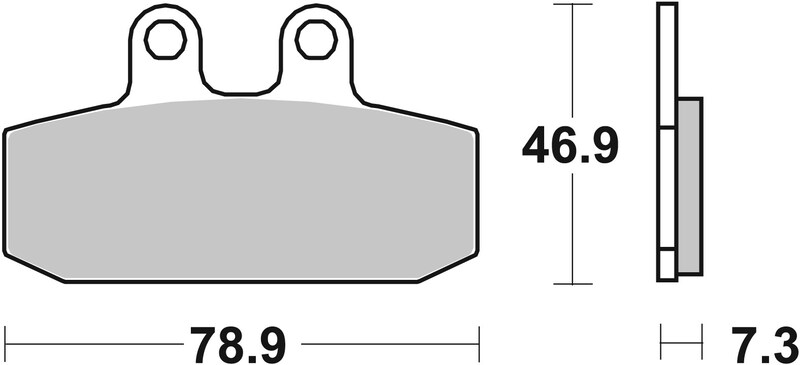 Plaquettes de frein BREMBO Scooter métal fritté - 07006XS