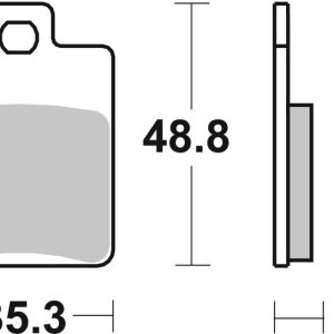 Plaquettes de frein BREMBO Scooter métal fritté – 07019XS