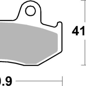 Plaquettes de frein BREMBO Scooter métal fritté – 07038XS