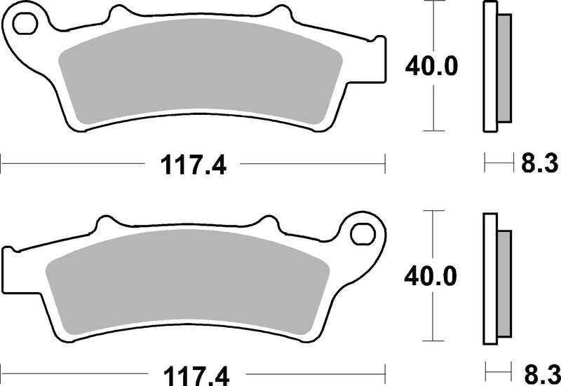 Plaquettes de frein BREMBO Scooter métal fritté - 07045XS