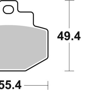 Plaquettes de frein BREMBO Scooter métal fritté – 07047XS