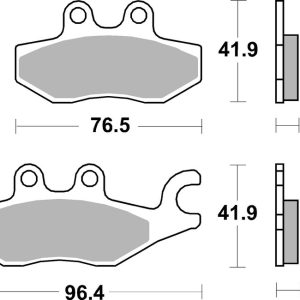 Plaquettes de frein BREMBO Scooter métal fritté – 07060XS