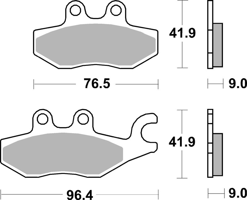 Plaquettes de frein BREMBO Scooter métal fritté - 07060XS