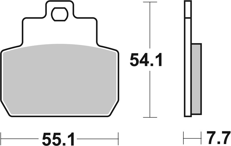 Plaquettes de frein BREMBO Scooter métal fritté - 07061XS