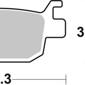 Plaquettes de frein BREMBO Scooter métal fritté – 07064XS