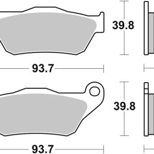 Plaquettes de frein BREMBO Scooter métal fritté – 07065XS