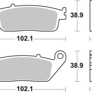 Plaquettes de frein BREMBO Scooter métal fritté – 07075XS