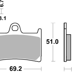 Plaquettes de frein BREMBO Scooter métal fritté – 07077XS
