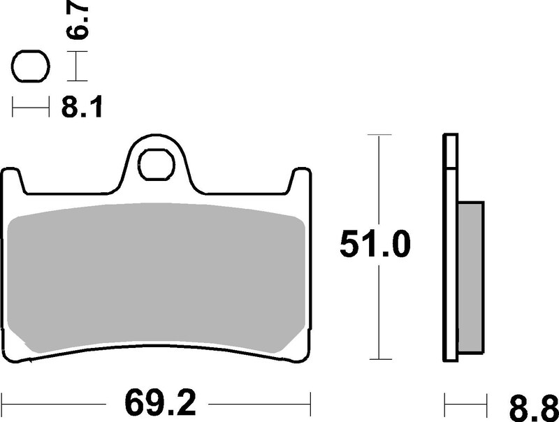 Plaquettes de frein BREMBO Scooter métal fritté - 07077XS