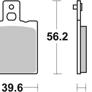 Plaquettes de frein BREMBO organique – 07BB0106
