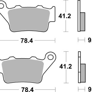 Plaquettes de frein BREMBO Off-Road métal fritté – 07BB02SX
