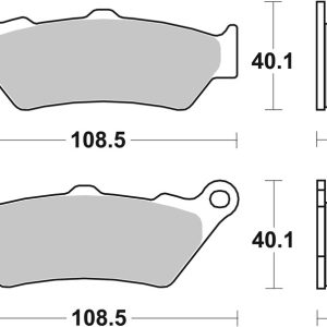 Plaquettes de frein BREMBO route métal fritté – 07BB03SA