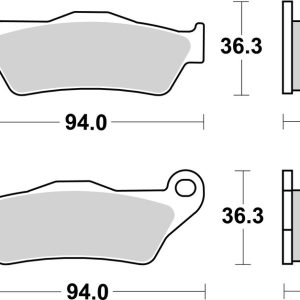 Plaquettes de frein BREMBO route métal fritté – 07BB04LA