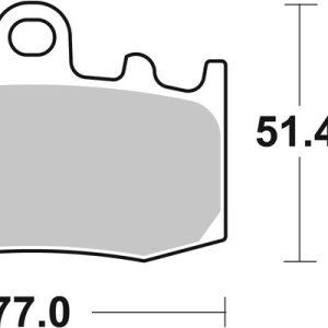 Plaquettes de frein BREMBO route métal fritté – 07BB26LA