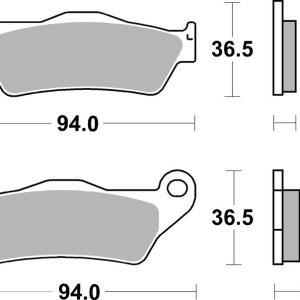 Plaquettes de frein BREMBO route métal fritté – 07BB28SP