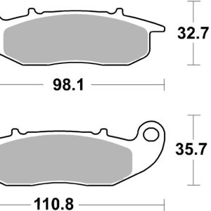 Plaquettes de frein BREMBO route carbone céramique – 07GR03CC