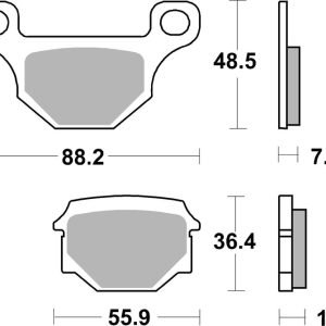 Plaquettes de frein BREMBO route carbone céramique – 07GR09CC