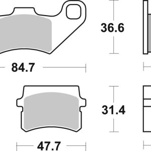Plaquettes de frein BREMBO route carbone céramique – 07GR11CC