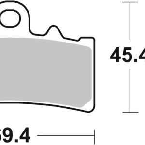 Plaquettes de frein BREMBO route métal fritté – 07GR18SA