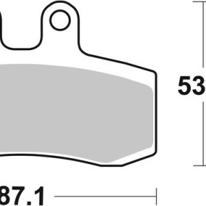 Plaquettes de frein BREMBO route carbone céramique – 07GR2106