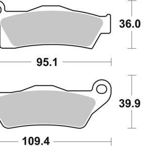 Plaquettes de frein BREMBO Off-Road métal fritté – 07GR26SD