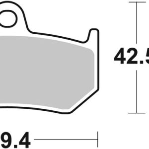 Plaquettes de frein BREMBO route métal fritté – 07GR35SP