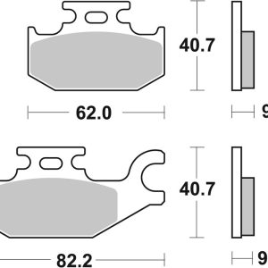Plaquettes de frein BREMBO Off-Road métal fritté – 07GR49SD