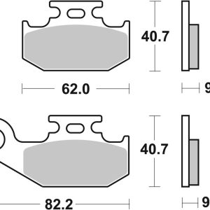 Plaquettes de frein BREMBO Off-Road métal fritté – 07GR50SD