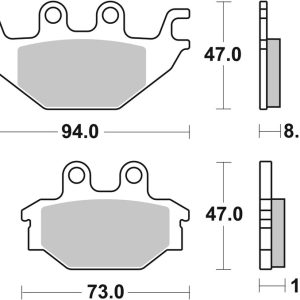 Plaquettes de frein BREMBO Off-Road métal fritté – 07GR52SD