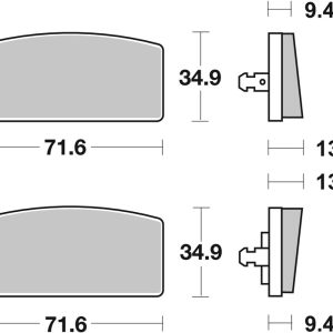 Plaquettes de frein BREMBO route carbone céramique – 07GR5915