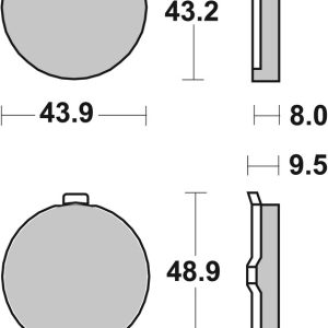 Plaquettes de frein BREMBO route carbone céramique – 07GR6319