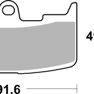 Plaquettes de frein BREMBO route métal fritté – 07GR68SA