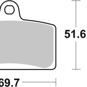 Plaquettes de frein BREMBO route métal fritté – 07GR72SA