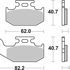 Plaquettes de frein BREMBO Off-Road métal fritté – 07GR74SD
