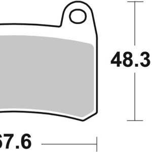Plaquettes de frein BREMBO route métal fritté – 07GR83SA