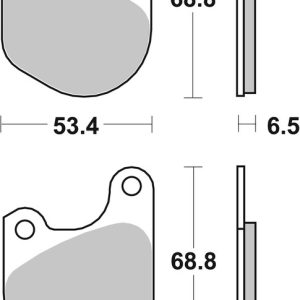 Plaquettes de frein BREMBO route carbone céramique – 07HD0202