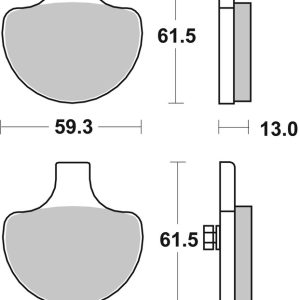 Plaquettes de frein BREMBO route carbone céramique – 07HD0614