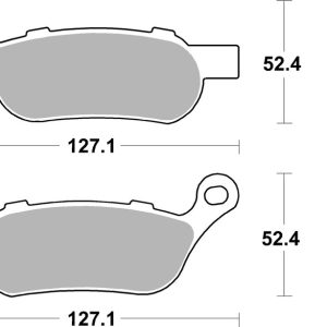 Plaquettes de frein BREMBO route métal fritté – 07HD07SP